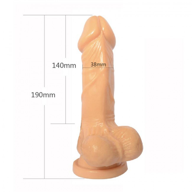 Телесный фаллоимитатор 7 inch Realistic Cock - 19 см. Телесный фаллоимитатор 7 inch Realistic Cock - 19 см.