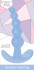 Голубая анальная пробка Bubbles Anal Plug - 11,5 см., Lola toys
