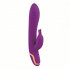 Фиолетовый вибратор с клиторальным стимулятором Entice Isabella - 21,6 см., California Exotic Novelties
