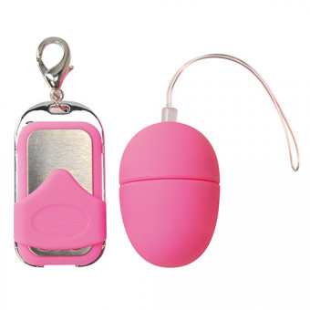Розовое виброяйцо с пультом ДУ VIBRATING EGG PLEASURE SHIVER SMALL , Toyz4lovers