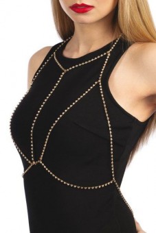 Золотистая упряжь на тело BIJOUX DE CORPS AGATHE OR Золотистая упряжь на тело BIJOUX DE CORPS AGATHE OR