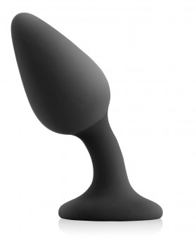 Чёрная анальная пробка со смещенным центром тяжести Renegade Knock Knock Plug - 11,9 см., NS Novelties