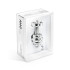 Серебристый анальный плаг с винтовым рельефом ANNI Ano silver plated T1 - 6 см., DIOGOL