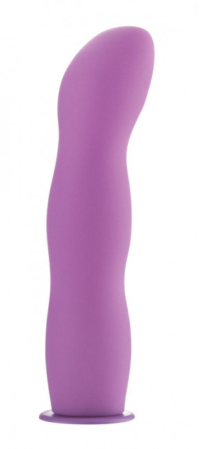 Фиолетовый страпон Deluxe Silicone Strap On 8 Inch с волнистой насадкой - 20,5 см., Shots Media BV Фиолетовый страпон Deluxe Silicone Strap On 8 Inch с волнистой насадкой - 20,5 см., Shots Media BV