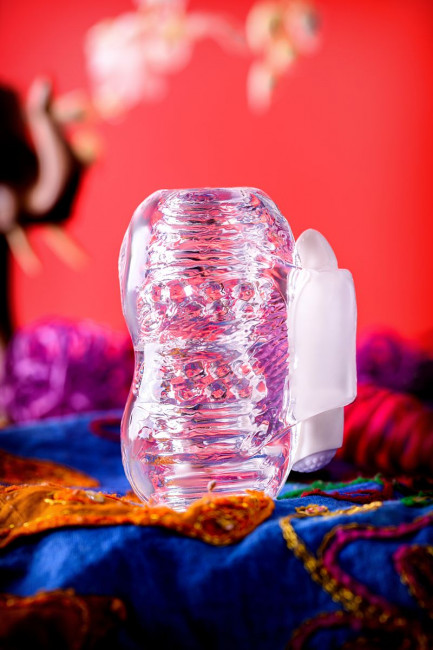 Прозрачный мастурбатор Lingam Khani, ToyFa