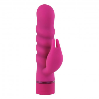Вибромассажер с клиторальным стимулятором Thumper Power Vibe - 18,8 см., NS Novelties
