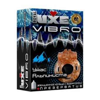 Эрекционное виброкольцо Luxe VIBRO "Ужас Альпиниста", Luxe