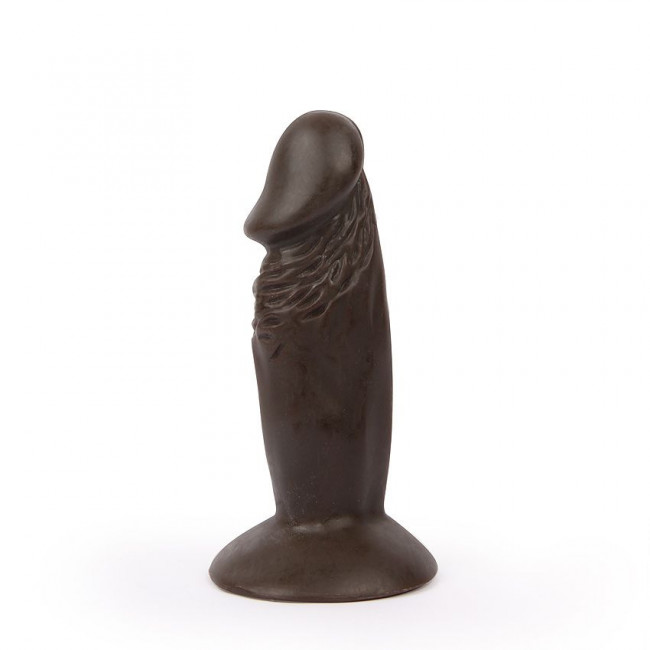 Реалистичный коричневый анальный фаллоимитатор Erowoman на присоске, Bior toys