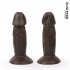 Реалистичный коричневый анальный фаллоимитатор Erowoman на присоске, Bior toys