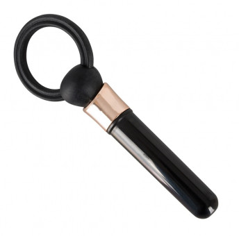 Чёрное эрекционное кольцо с вибростимулятором Penisring mit Minivibrator, Orion