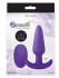 Фиолетовая анальная вибропробка с пультом ДУ Luxe Zenith Wireless Plug - 9,9 см.