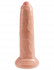 Телесный необрезанный фаллоимитатор на присоске 9" Uncut Cock - 25,4 см., Pipedream