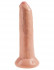 Телесный необрезанный фаллоимитатор на присоске 9" Uncut Cock - 25,4 см., Pipedream