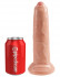 Телесный необрезанный фаллоимитатор на присоске 9" Uncut Cock - 25,4 см., Pipedream