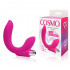 Розовый U-образный вибромассажер Сosmo - 19 см., Bior toys