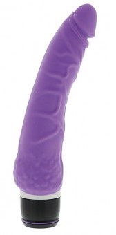 Фиолетовый вибратор-реалистик PURRFECT SILICONE CLASSIC 7.1INCH PURPLE - 18 см., Dream Toys