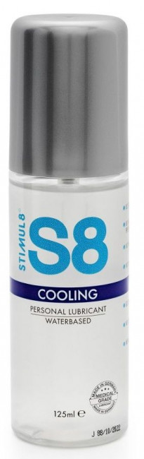 Охлаждающий лубрикант на водной основе S8 Cooling Lube - 125 мл., Stimul8