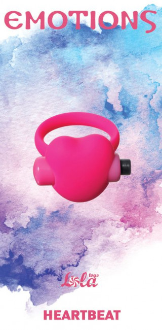 Розовое эрекционное виброколечко Emotions Heartbeat, Lola toys Розовое эрекционное виброколечко Emotions Heartbeat, Lola toys