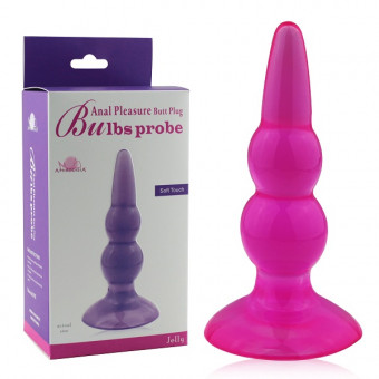 Фиолетовая анальная пробка Bulbs Probe, Howells