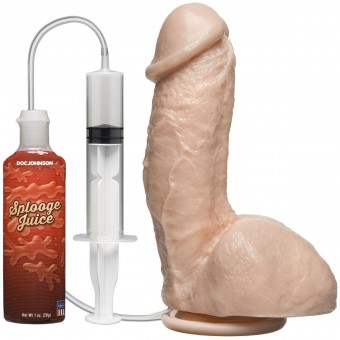 Фаллоимитатор с имитацией семяизвержения The Amazing Squirting Realistic Cock - 18,8 см., Doc Johnson