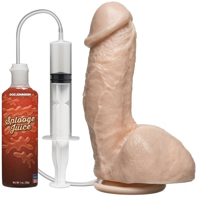 Фаллоимитатор с имитацией семяизвержения The Amazing Squirting Realistic Cock - 18,8 см., Doc Johnson