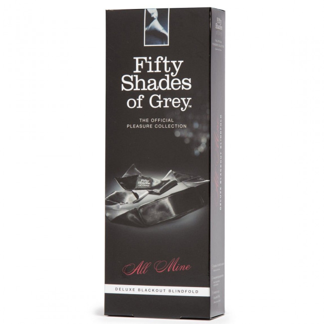 Черно-серая повязка на глаза Satin Deluxe Blindfold, Fifty Shades of Grey