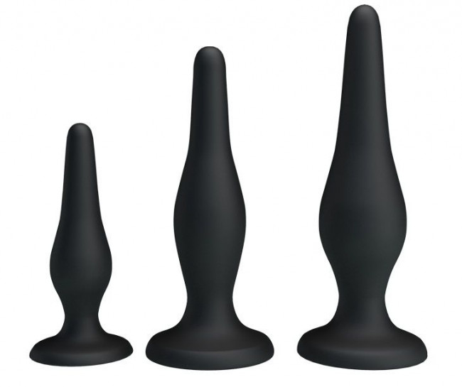 Набор из 3 силиконовых анальных пробок для начинающих Mini Anal Kit , Baile Набор из 3 силиконовых анальных пробок для начинающих Mini Anal Kit , Baile