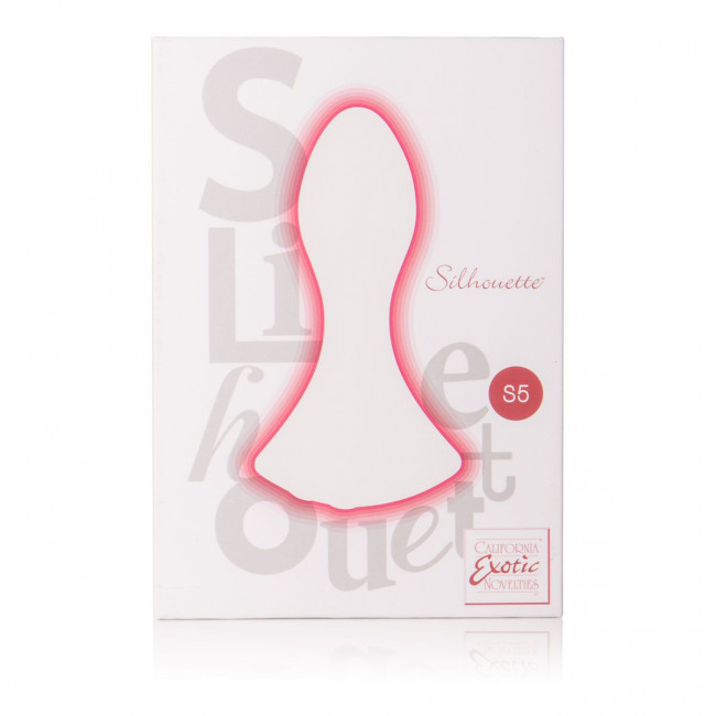Перезаряжаемый красный вибромассажер Silhouette S5 - 10,25 см., California Exotic Novelties