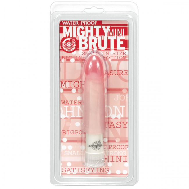 Вибратор с розовой насадкой BRUTE, Doc Johnson