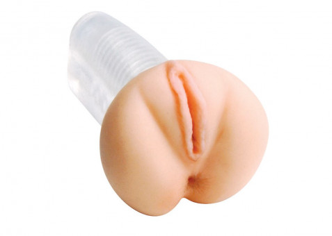 Прозрачная вагина и анус CyberSkin Ice Action-View Pussy and Ass Stroker, Topco Sales