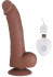 Коричневый вибратор SEDUCER 20 Function Passionate Lust - 22,5 см.