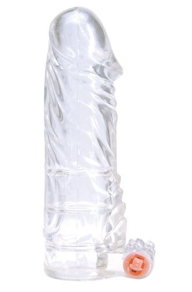 Прозрачная вибронасадка с закрытой головкой, Dream Toys