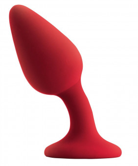 Красная анальная пробка со смещенным центром тяжести Renegade Knock Knock Plug - 11,9 см., NS Novelties
