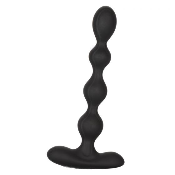 Черный анальный вибростимулятор Eclipse Slender Beads - 17,75 см. Черный анальный вибростимулятор Eclipse Slender Beads - 17,75 см.