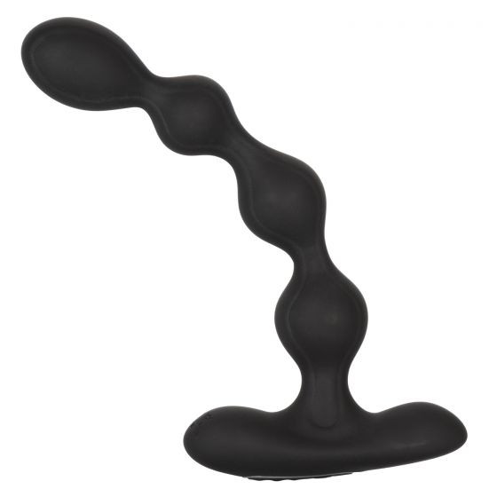 Черный анальный вибростимулятор Eclipse Slender Beads - 17,75 см. Черный анальный вибростимулятор Eclipse Slender Beads - 17,75 см.