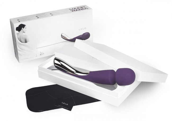 Большой профессиональный массажер Smart Wand Large фиолетового цвета, Lelo