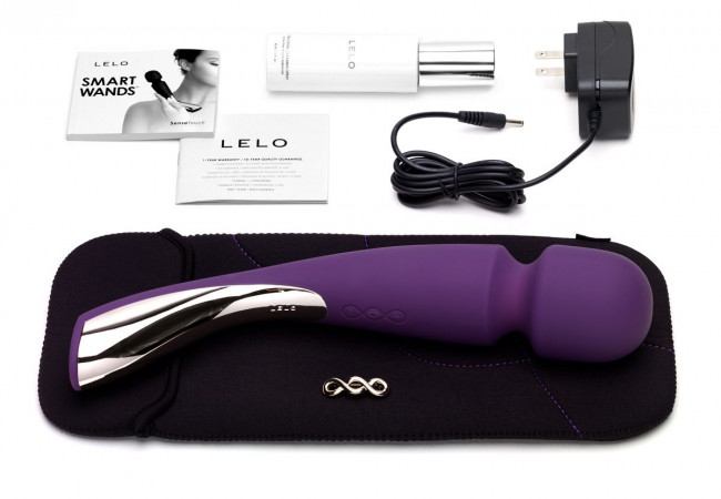 Большой профессиональный массажер Smart Wand Large фиолетового цвета, Lelo