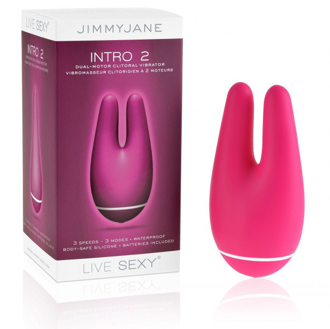 Розовый вибромассажер Intro 2 Pink с ушками, JimmyJane Розовый вибромассажер Intro 2 Pink с ушками, JimmyJane