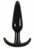 Гладкая черная анальная пробка Jelly Rancher T-Plug Smooth - 10,9 см., NS Novelties