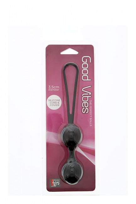 Чёрные вагинальные шарики GOOD VIBES THE PERFECT BALLS, Dream Toys Чёрные вагинальные шарики GOOD VIBES THE PERFECT BALLS, Dream Toys