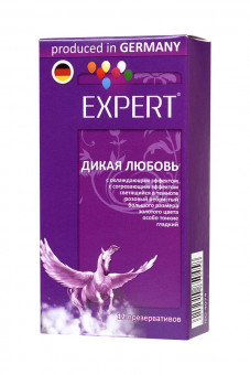 Презервативы с точками и ребрами Expert "Дикая любовь" - 12 шт., Expert