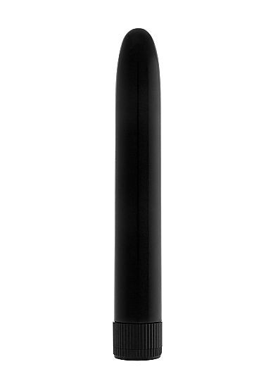 Чёрный вибратор Super Vibe - 17,5 см., Shots Media BV
