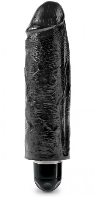 Чёрный вибратор-реалистик 6" Vibrating Stiffy - 17,8 см., Pipedream Чёрный вибратор-реалистик 6" Vibrating Stiffy - 17,8 см., Pipedream