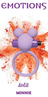 Сиреневое эрекционное виброколечко Emotions Minnie, Lola toys