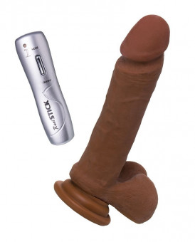 Вибратор-реалистик мулат TOYFA RealStick Elite Mulatto - 21 см., ToyFa