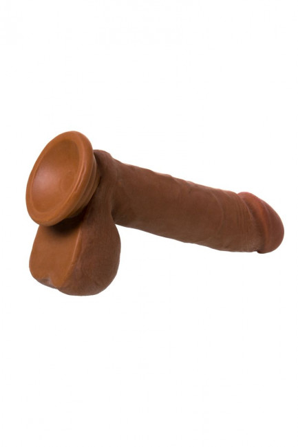 Вибратор-реалистик мулат TOYFA RealStick Elite Mulatto - 21 см., ToyFa