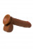 Вибратор-реалистик мулат TOYFA RealStick Elite Mulatto - 21 см., ToyFa