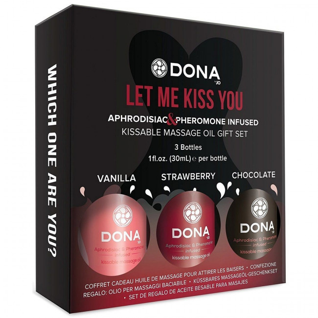 Подарочный набор массажных масел DONA Let me kiss you, System JO