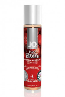 Смазка с ароматом клубники JO Flavored Strawberry Kiss - 30 мл., System JO