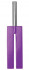 Фиолетовая П-образная шлёпалка Leather Slit Paddle - 35 см., Shots Media BV